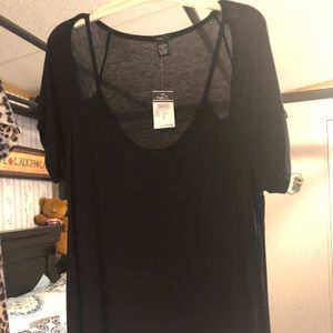 2/$10 Black Rue 21 blouse